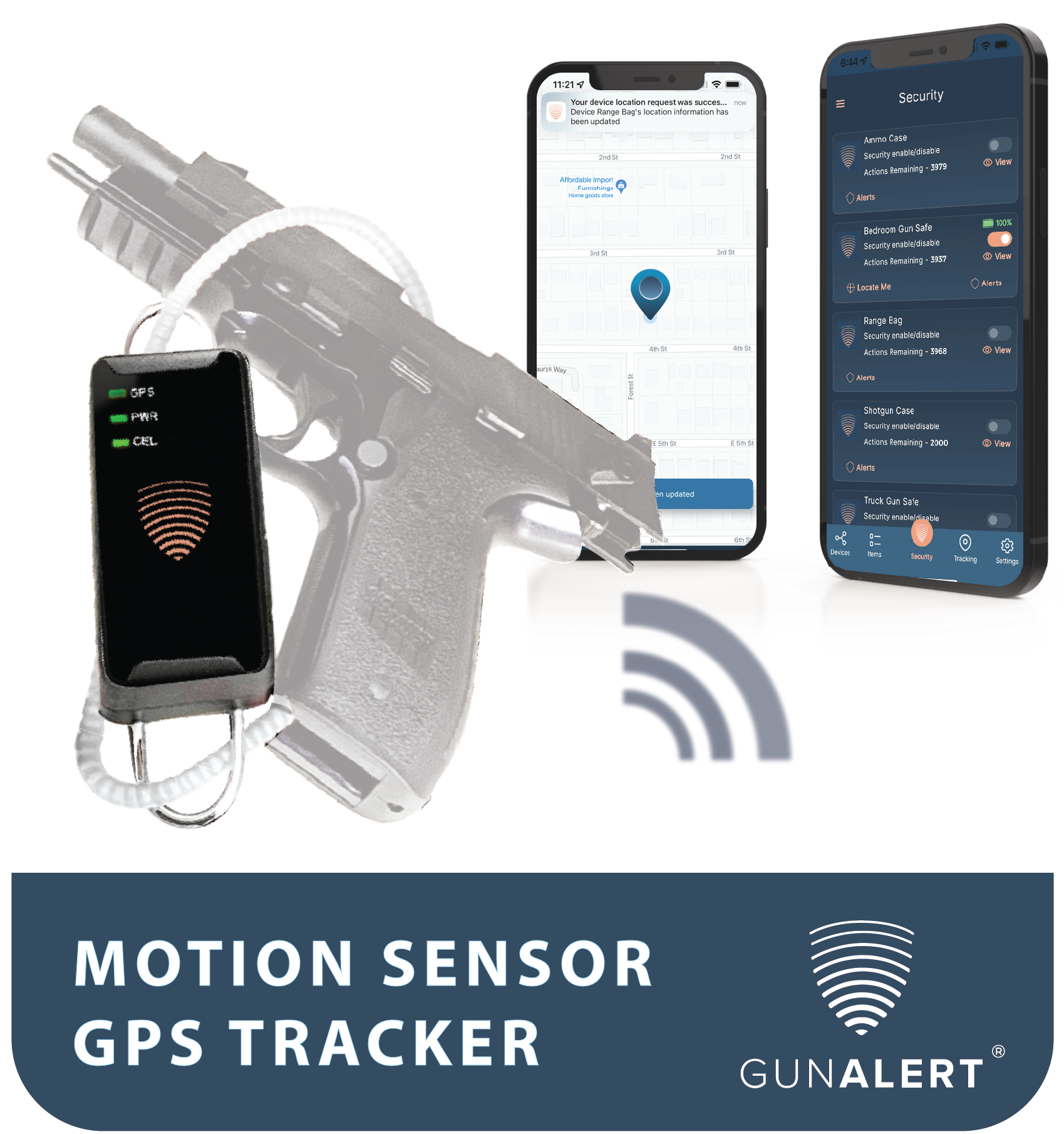 GunAlert Motion Detection & GPS Security Solution